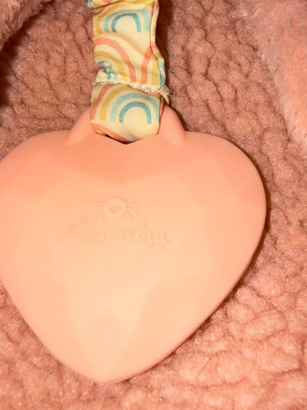 Itzy‎ Ritzy Ritzy Pal Bunny Lovey Plush Teether Crinkle Ribbon Security Blanket